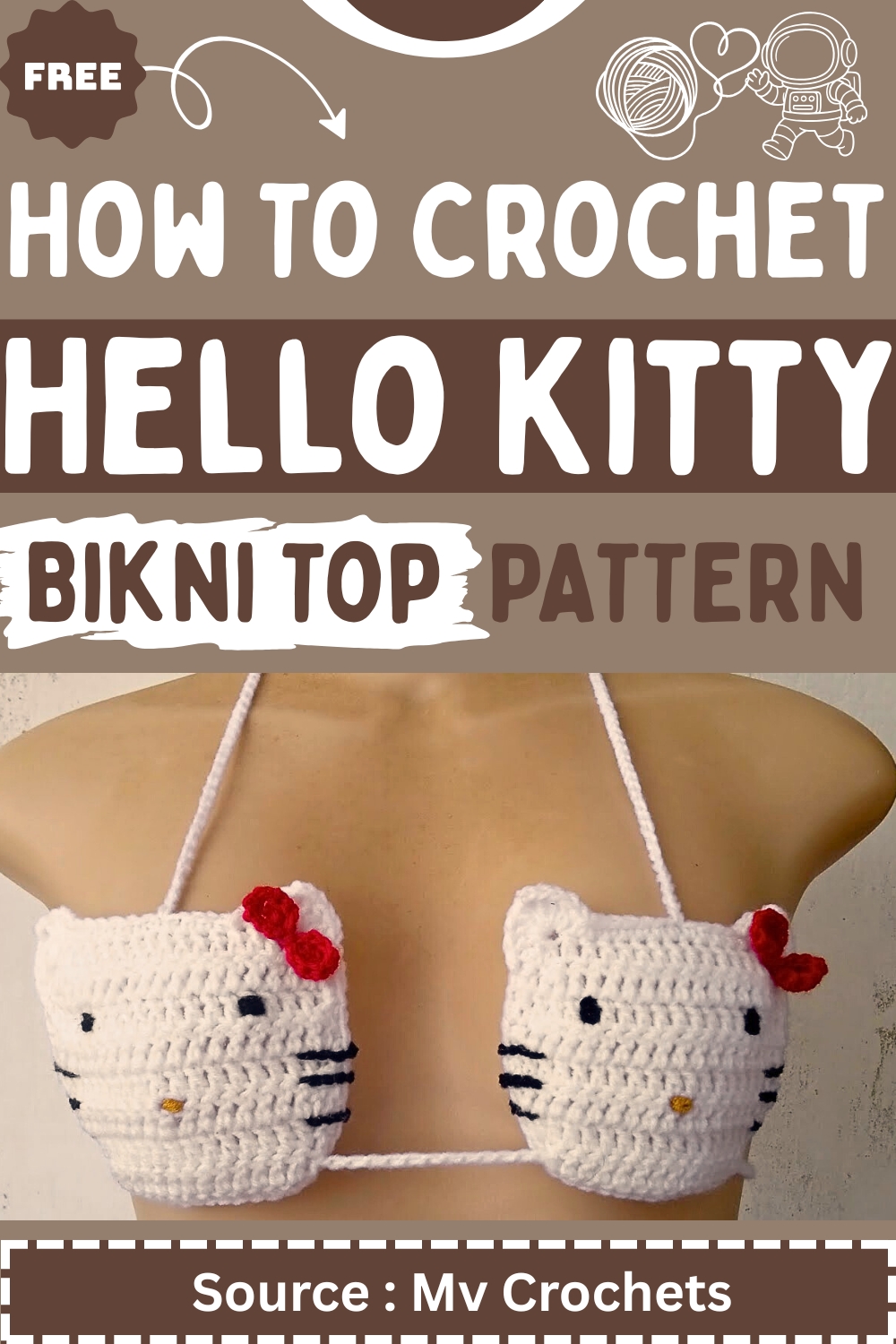 Chrochet Hello Kitty BIkni pattern