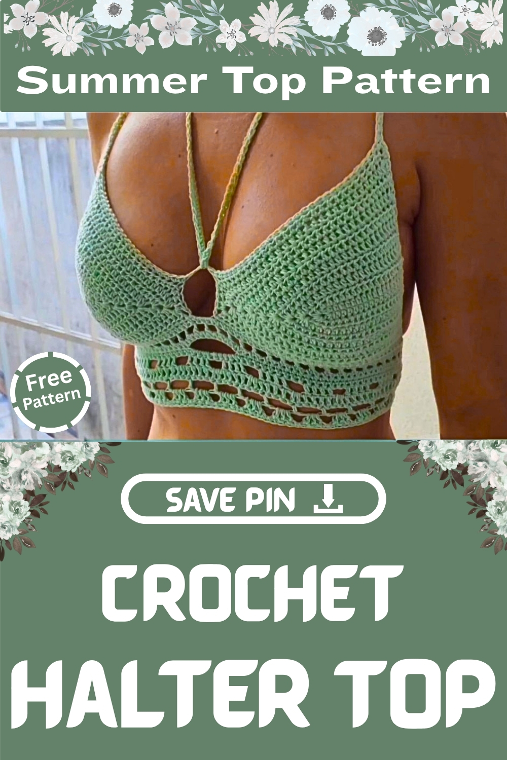 Crochet Halter Top Summer Top Pattern free