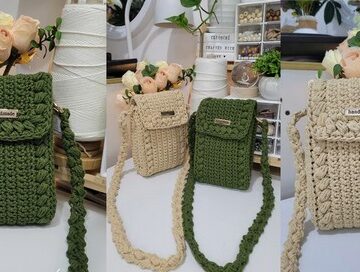 Easy Crochet Phone Bag pattern 5