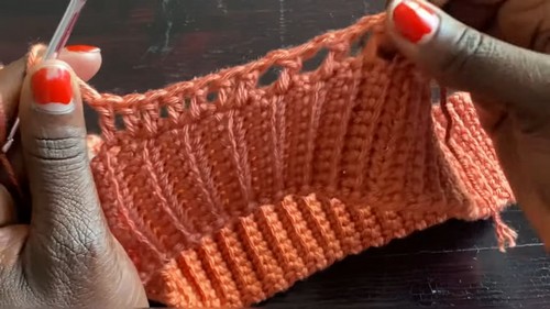 Easy Crochet Mini Skirt pattern 4