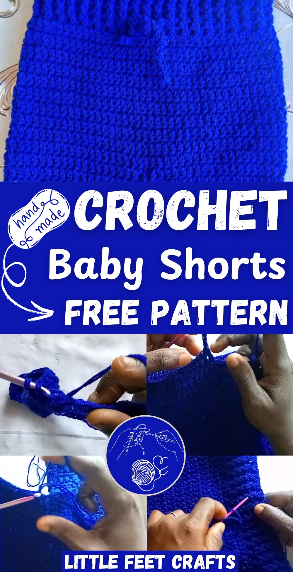 Easy Crochet Baby Shorts pattern