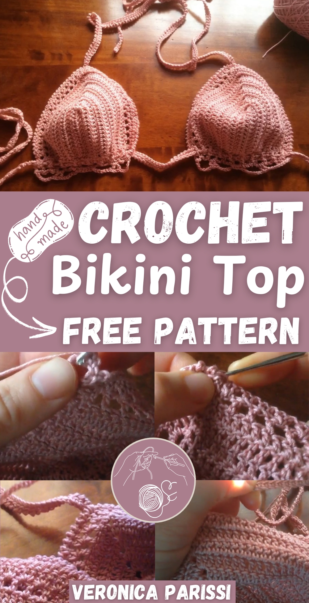 Easy Crochet Bikini Top pattern