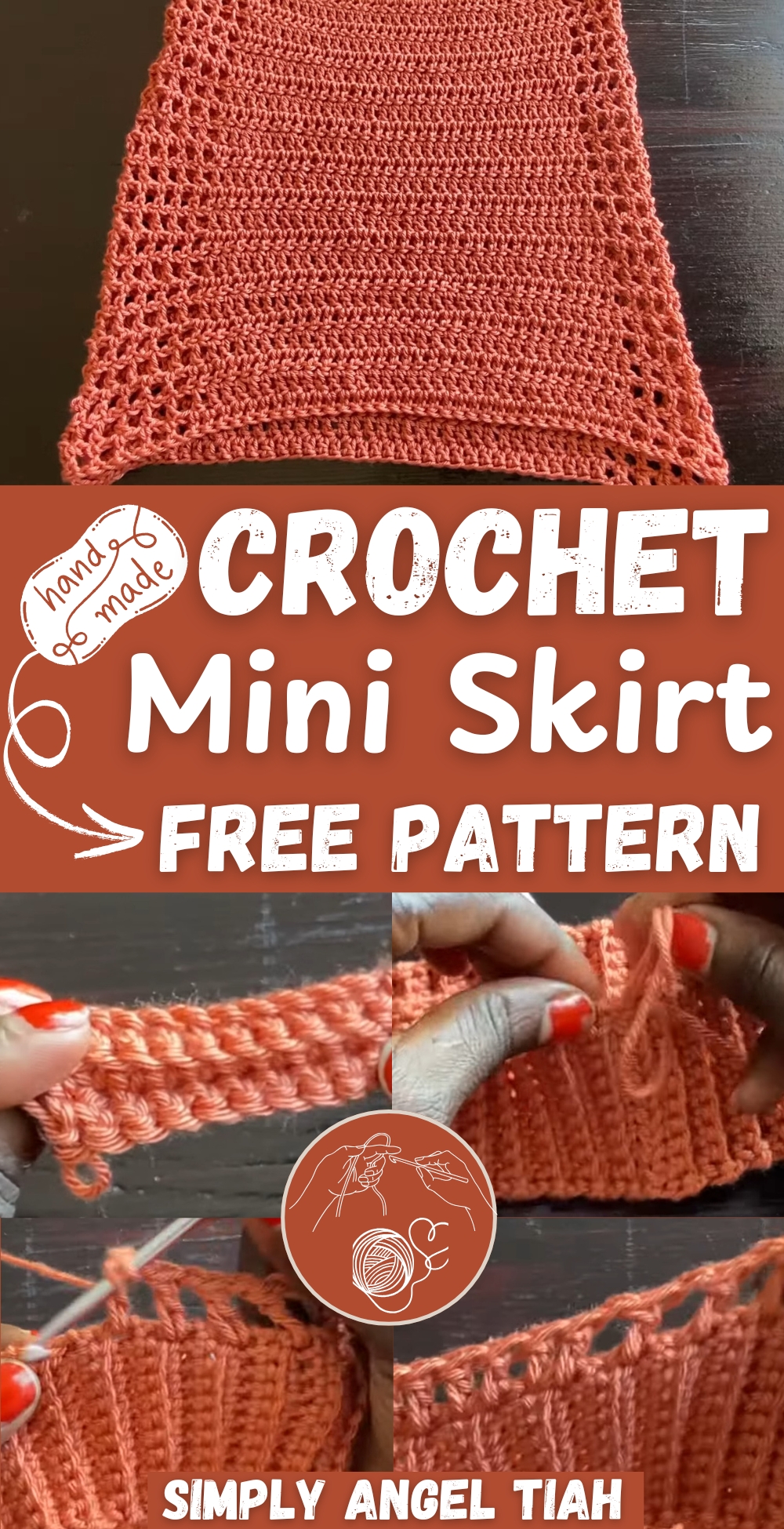 Easy Crochet Mini Skirt pattern