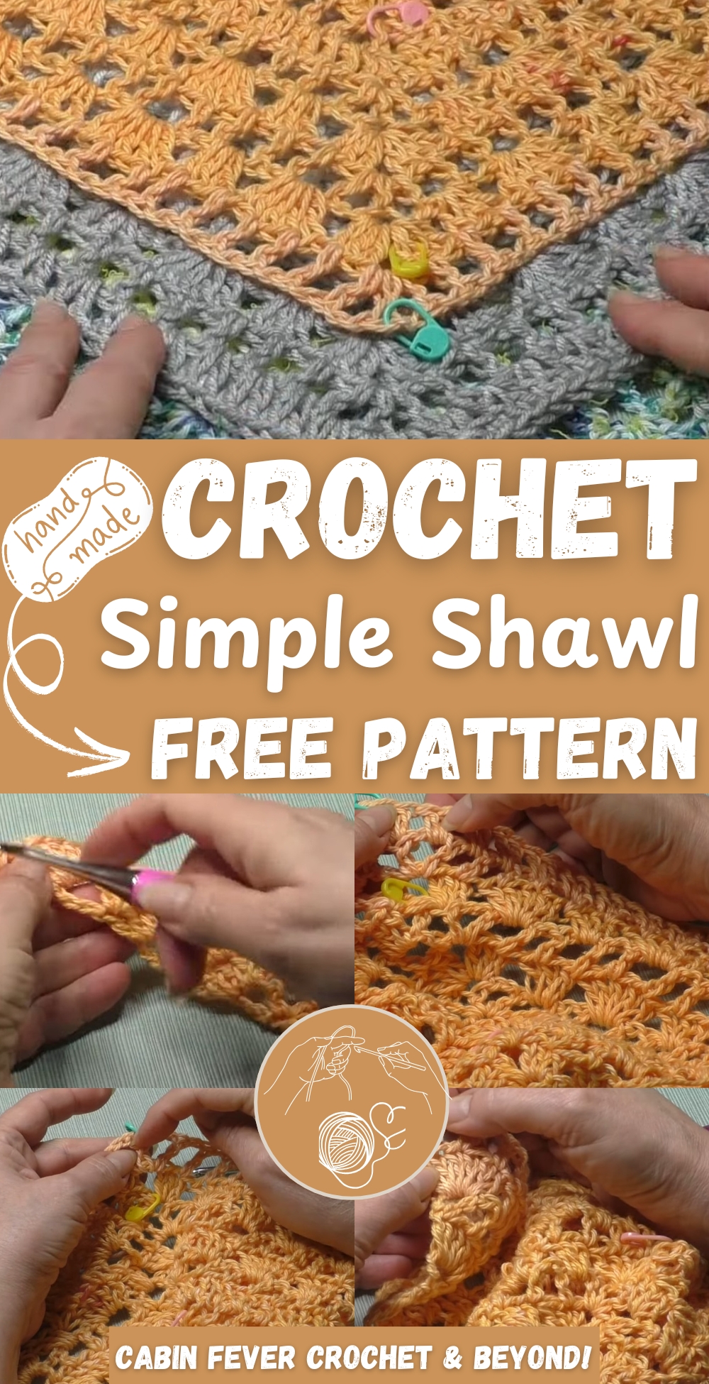 Easy Crochet Simple Shawl pattern