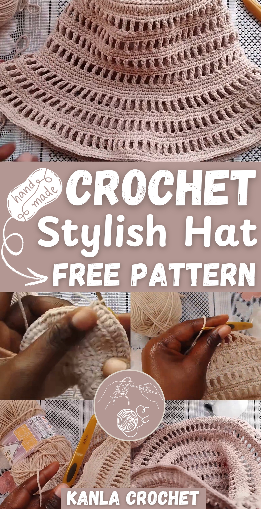 Easy Crochet Stylish Hat pattern