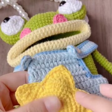 Easy Crochet Frog Bag pattern 5