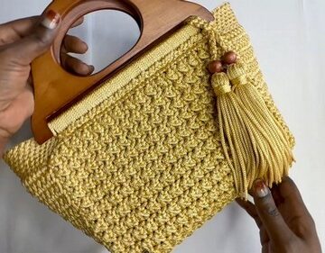 Easy Crochet Handle Bag pattern 5