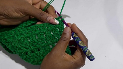 Easy Crochet Mesh Top pattern 3