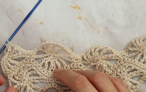 Easy Crochet Lace Top pattern 2
