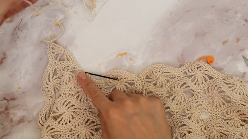 Easy Crochet Lace Top pattern 3