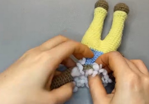 Easy Yoga Bear Keyring pattern 3