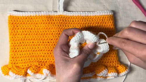 Easy Crochet Flower Halter Top pattern 4