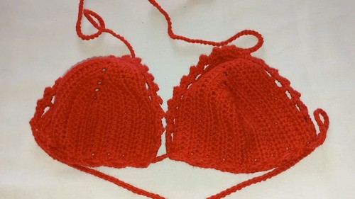 Easy Crochet Bikini Top pattern 5