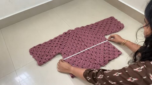 Easy Crochet Granny Square Shrug pattern 5