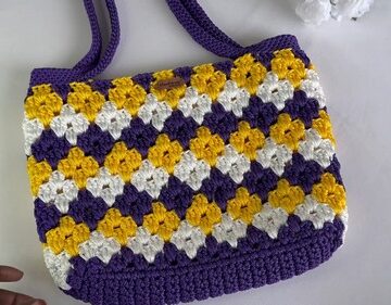 Easy Crochet Tote Bag pattern 5