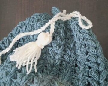 Easy Crochet Bag With Puff Stitches pattern 5