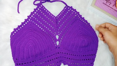 Easy Crochet Crop Top pattern 5