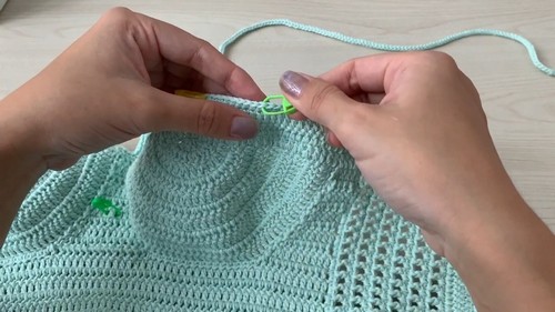 Easy Crochet Corset Crop Top pattern 4