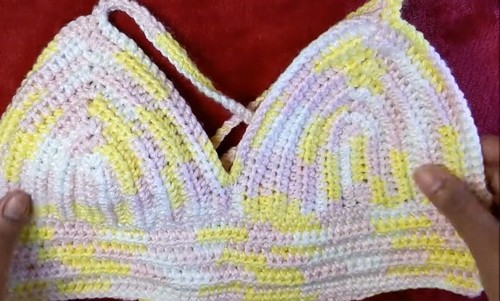 Easy Crochet Bikini Halter Top pattern 5