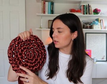 Easy Crochet Ribbon Bag pattern 2