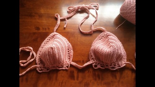 Easy Crochet Bikini Top pattern 5