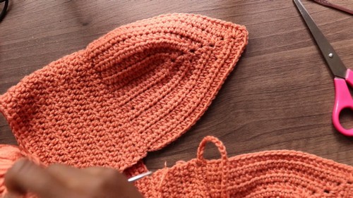 Easy Crochet Bra Top pattern 4