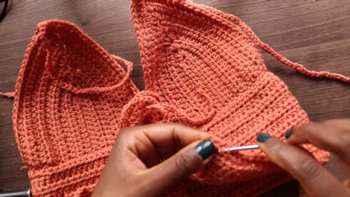 Easy Crochet Bra Top pattern 5