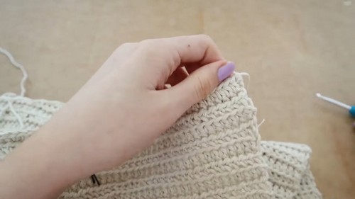 Easy Crochet Tie Cardigan pattern 2