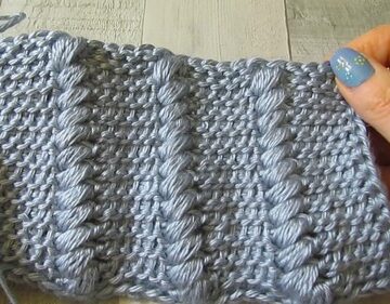 Easy Crochet Cluster Scarf pattern 5