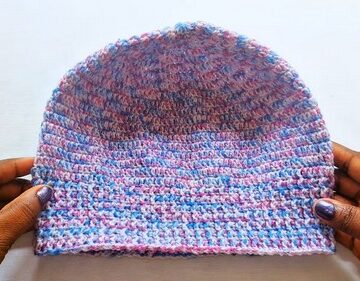 Crochet Ribbed Baby Hat 5