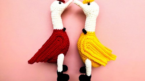 Crochet Handsome Goose Amigurumi 5
