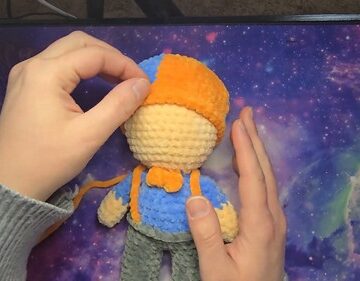 Crochet Doll Wig Cap 1