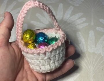 Crochet Easter Egg Basket 5
