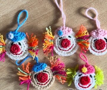 Crochet Clown Head 5