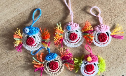 Crochet Clown Head 5