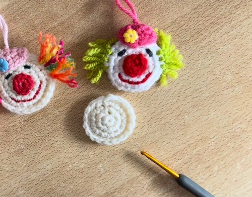 Crochet Clown Head 3