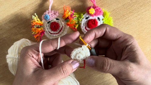 Crochet Clown Head 1
