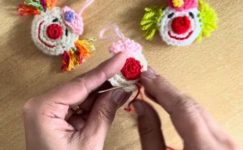 Crochet Clown Head 2