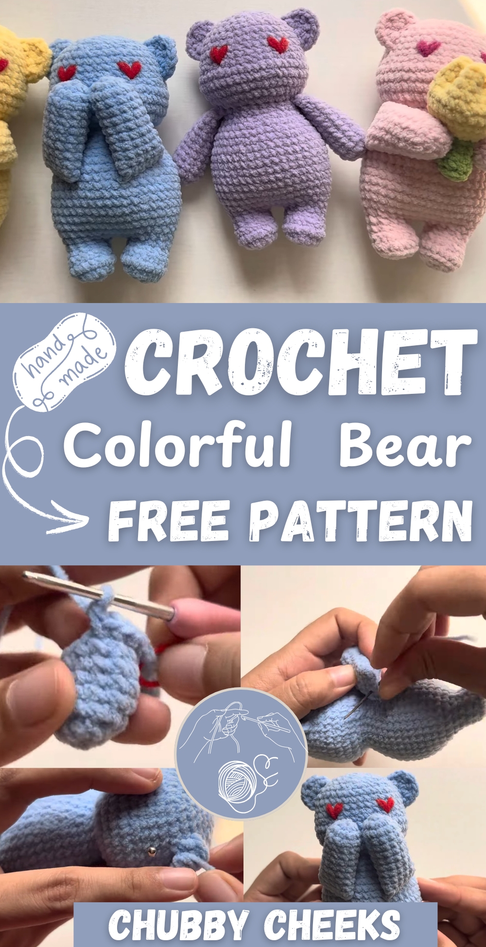 Crochet Colorful Bear