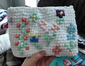 Crochet Chenille Pouch 5