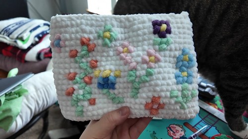 Crochet Chenille Pouch 5