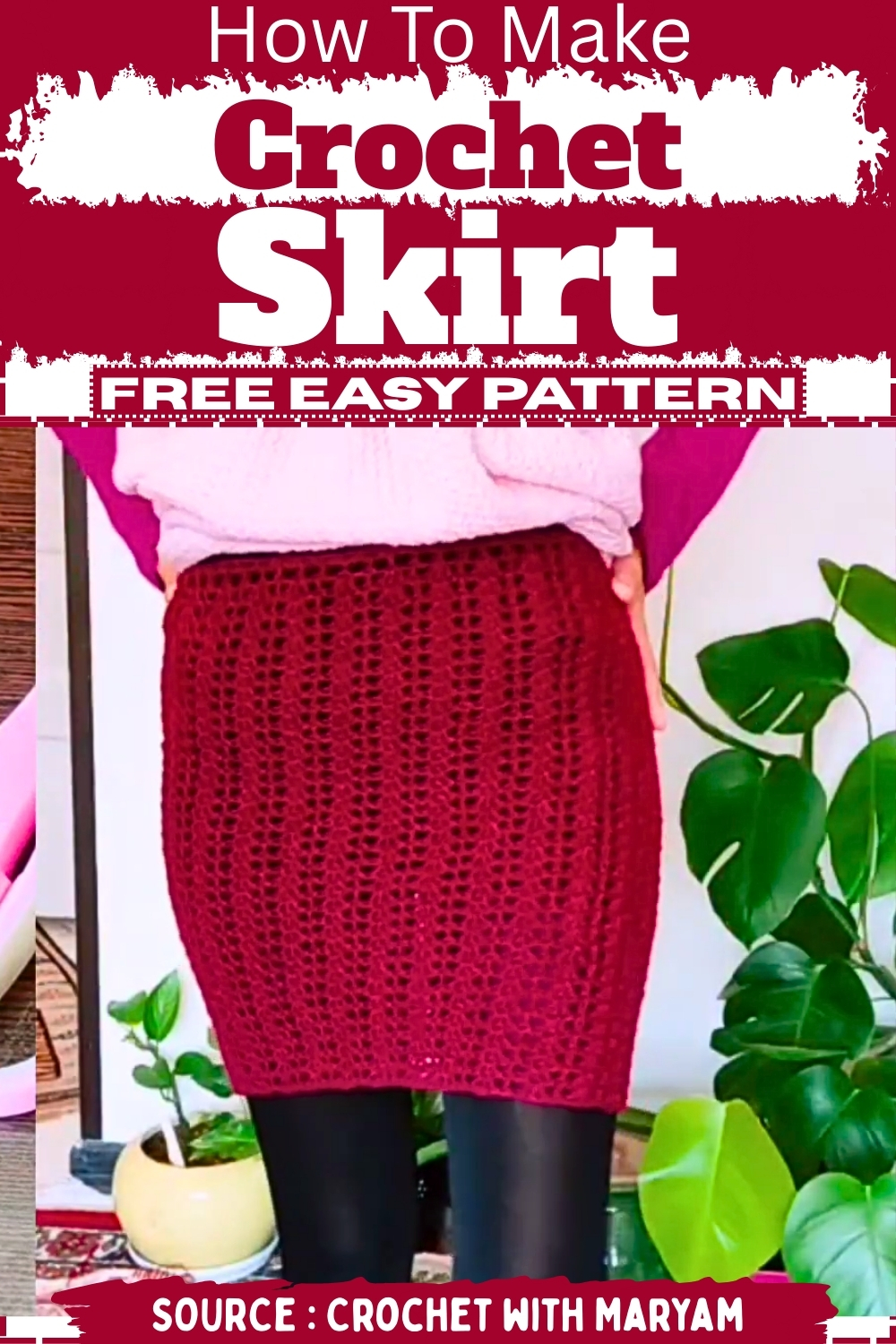 How To make crochet Skirt Free EASY Pattern