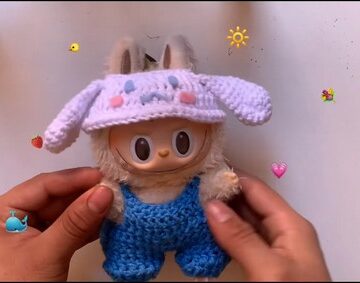 Crochet Cinnamoroll Labubu Outfit 5