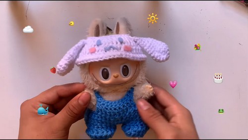 Crochet Cinnamoroll Labubu Outfit 5
