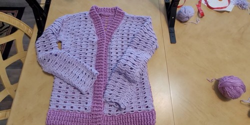 Crochet Reversible Cardigan 5