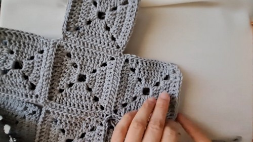 Crochet Shoulder Tote Bag 3