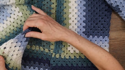 Crochet Granny Hexagon Cardigan 3