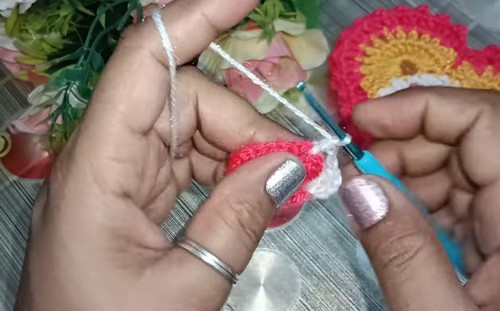 Crochet Flower Cable 1