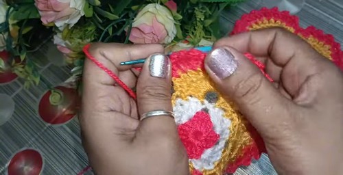 Crochet Flower Cable 4