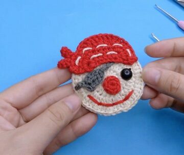 Crochet Pirate Head 5